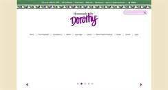 Desktop Screenshot of homemadebydorothy.com